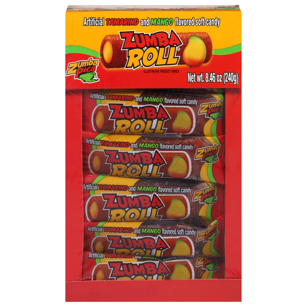 ZUMBAPICA Zumba Roll Tamarind and Mango Flavored Soft Candy