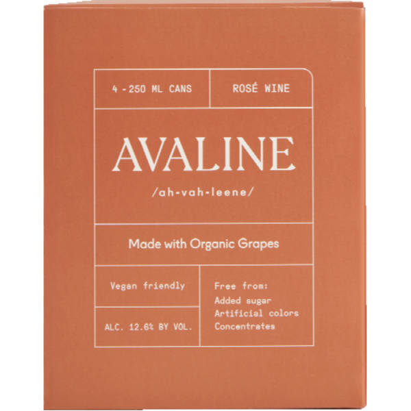 Avaline Organic Rose 4 Pack Cans