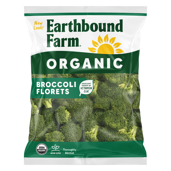 【broccoli】 Earthbound Farm Organic Broccoli Florets Same-Day Delivery or