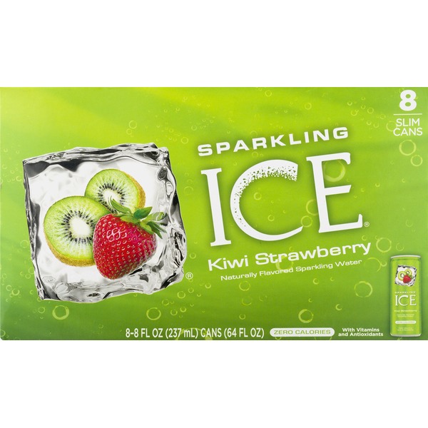 Sparkling ICE Sparkling Water, Kiwi Strawberry, Slim Cans (8 fl oz