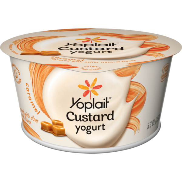 Yoplait Custard Yogurt, Gluten Free, Caramel (5.3 oz) Instacart