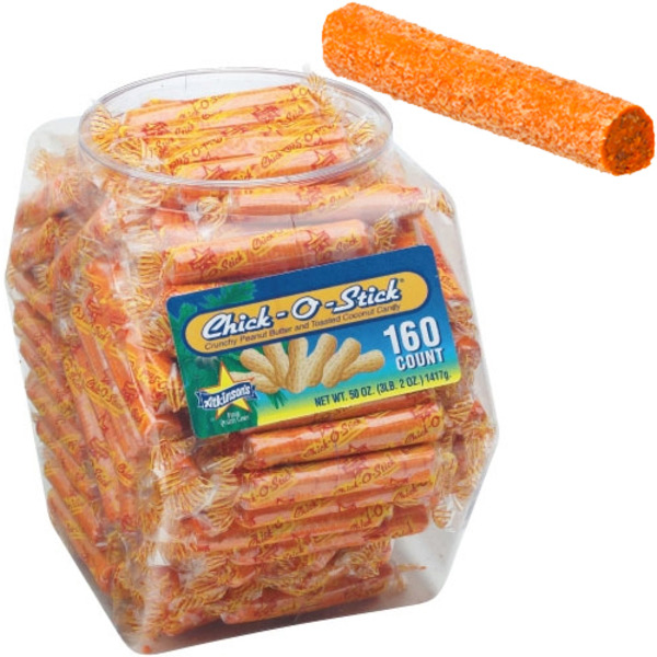 Atkinson's Chick -o -Stick Candy Jar - 160 ct