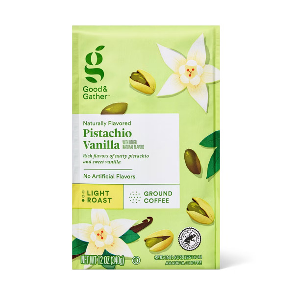 Good & Gather Light Roast Pistachio Vanilla Arabica Ground Coffee