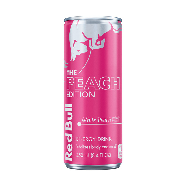 Red Bull Peach Edition Energy Drink White Peach Can Same-Day