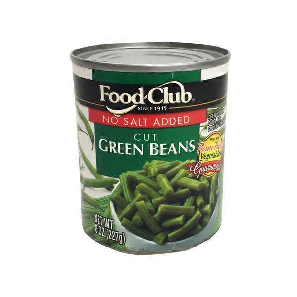 Food Club No Salt Cut Green Beans (8 oz) Instacart