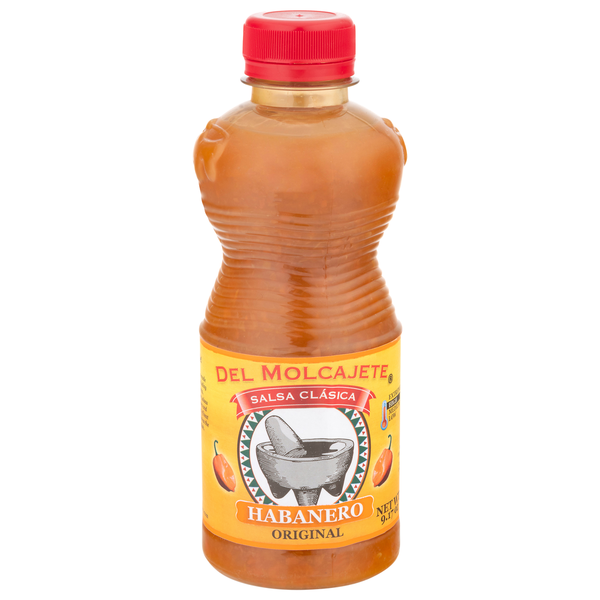 Del Molcajete Original High Habanero Salsa Clasica