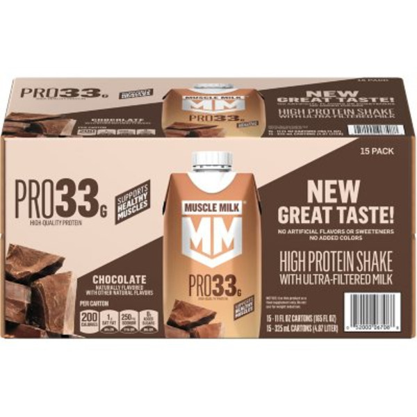MUSCLE MILK Pro Chocolate High Protein Shake Multipack Same-Day