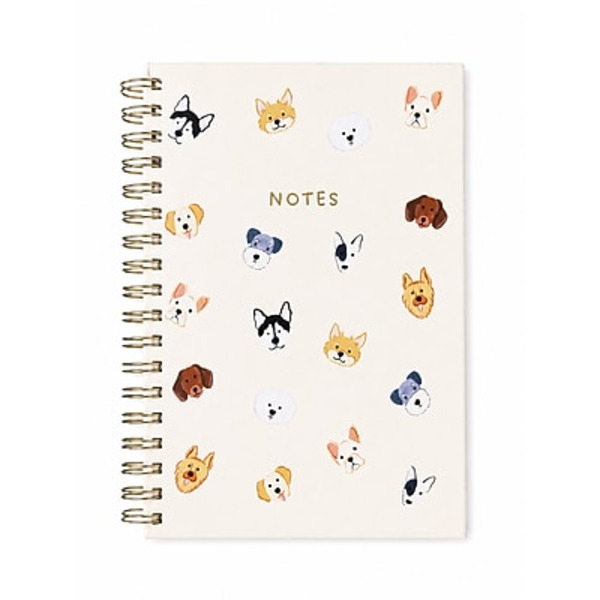 Eccolo Dog Spiral Journal, 6x8 in