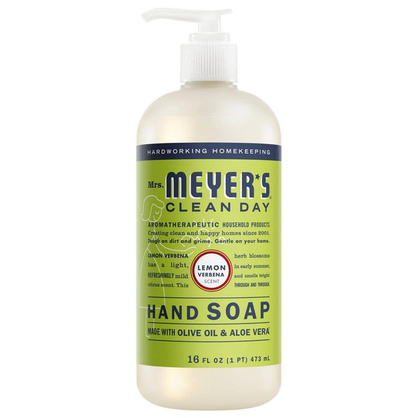 Mrs. Meyer's Clean Day 16 Oz. Lemon Verbena Scent Liquid Hand Soap