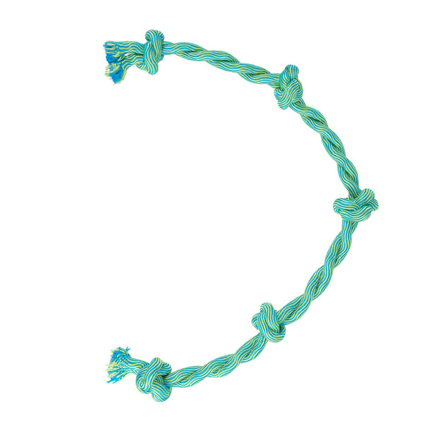 Joyhound 5-Knot Tug Rope Dog Toy, Large - Green