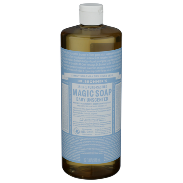 Dr. Bronner's Unscented Liquid Soap