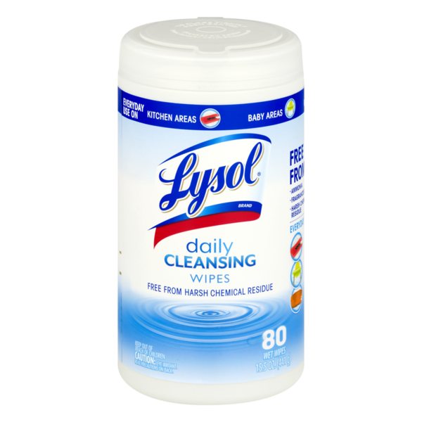 Lysol Daily Cleansing Wipes (15.5 oz) from Safeway Instacart