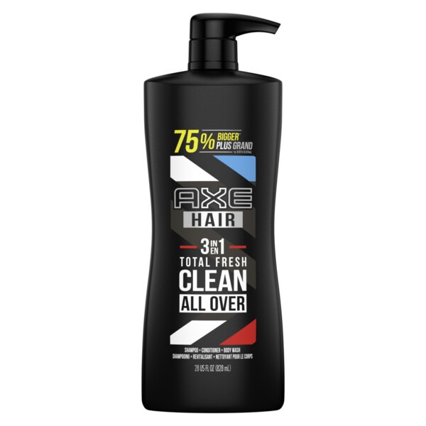 Axe 3in1 Body Wash Shampoo & Conditioner Wash & Care Total Fresh (28