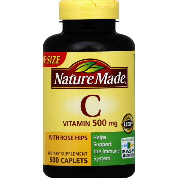 Nature Made Vitamin C, with Rose Hips (500 ct) Instacart