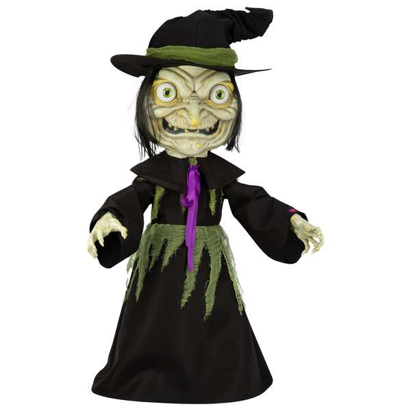 Haunted Living 3-ft Motion Activated Talking Lighted Witch Animatronic