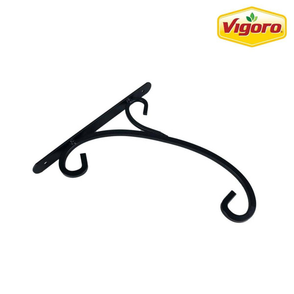 Vigoro 9 In. L Black Steel Decorative Plant Hanger Bracket