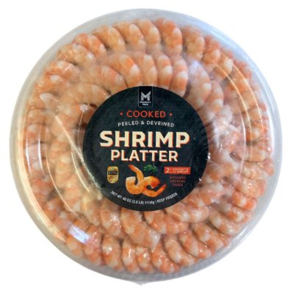 Member's Mark Cooked Peeled & Deveined Shrimp Platter Same-Day
