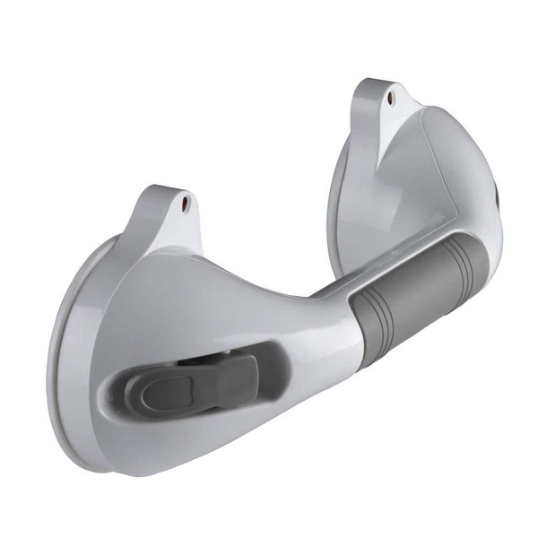 Glacier Bay 12 In. X 1-1/4 In. Suction Assist Bar With Suction Indicators In White