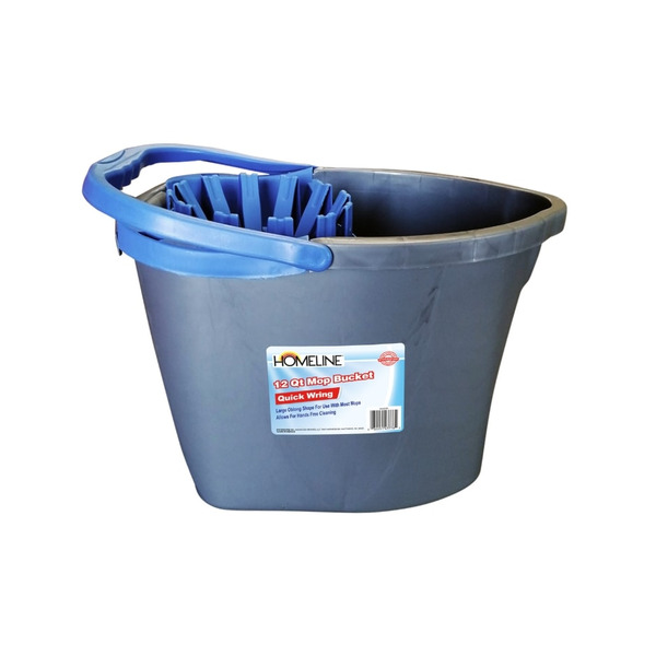 12 Litre Capacity Red Blue Green Yellow & Metallic Coloured Floor Cleaning Mop Buckets With Pouring Lip (1, Blue - View #13