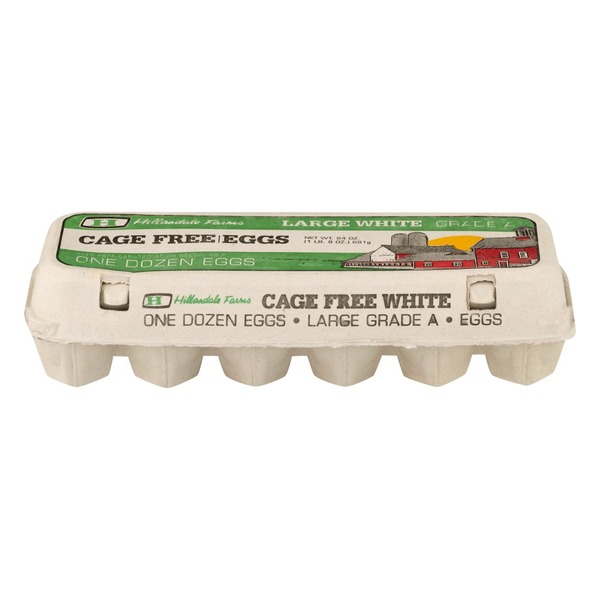 Hillandale Farms Eggs, Cage Free, White, Large (12 each) Instacart