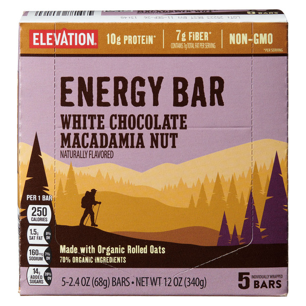 Elevation White Chocolate Macadamia Nut Performance Energy Bar