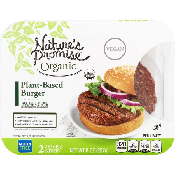 Nature's Promise Organic Plant Based Burger (2 each) Instacart