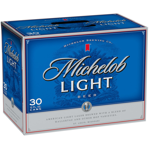Michelob Light Beer 30 Pack, 12 fl oz Cans Same-Day Delivery or