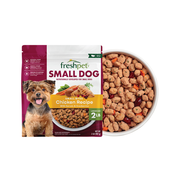 Freshpet Fresh Dog Food, Small Dog Bite Size Grain Free Chicken