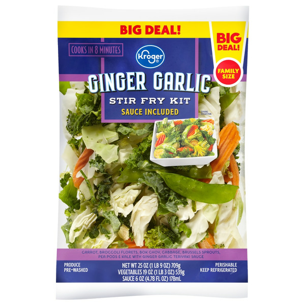 Kroger Kroger Stir Fry Kit Ginger Garlic Sauce SameDay Delivery or