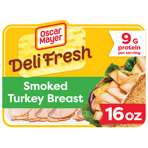Oscar Mayer Deli Fresh Smoked Turkey Breast Sliced Sandwich Lunch Meat Family Size