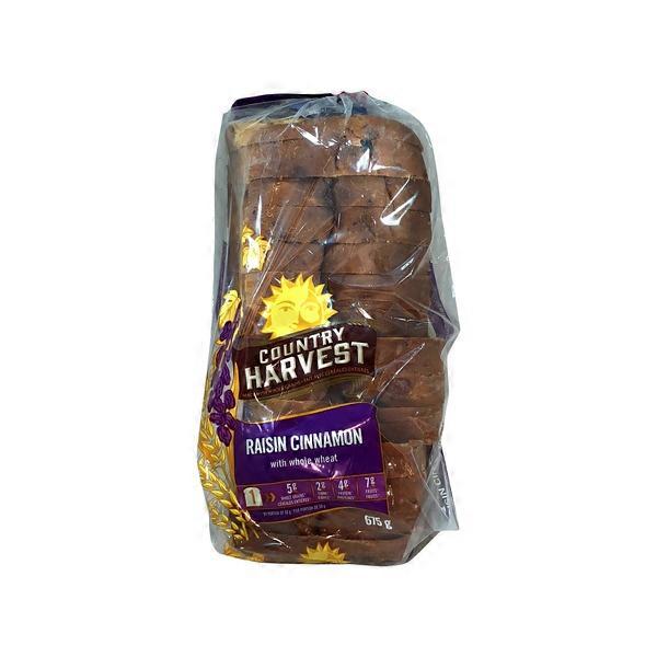 Country Harvest 100 Whole Wheat Cinnamon Raisin Bread (675 g) Instacart