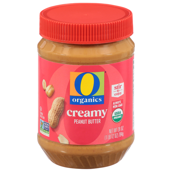 O Organics Peanut Butter, Organic, Creamy, Old Fashioned