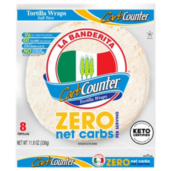 La Banderita Carb Counter 8’ Zero Net Carbs Flour Tortillas