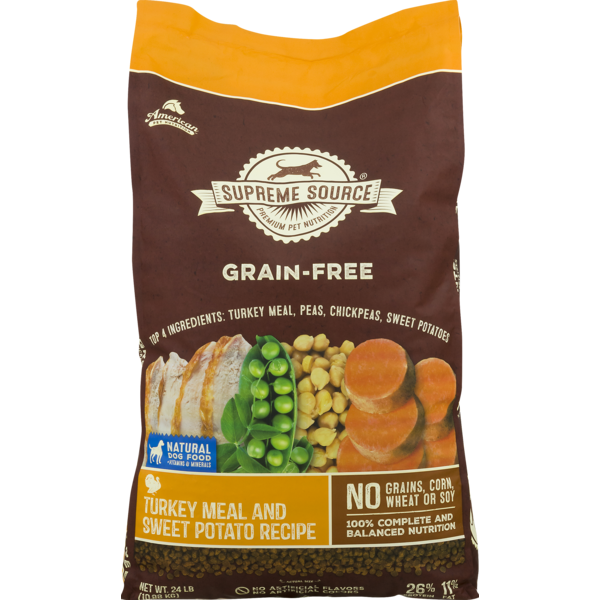 Supreme Source GrainFree Dog Food Turkey Meal and Sweet Potato Recipe