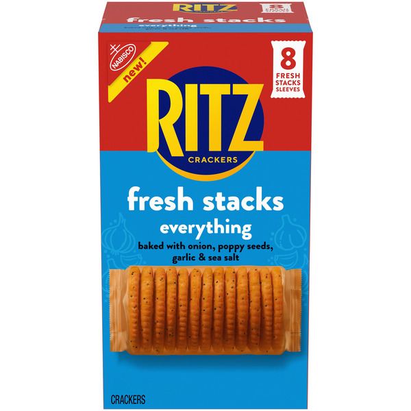 Ritz Fresh Stacks Everything Crackers, Travel Snacks, Multi Snack