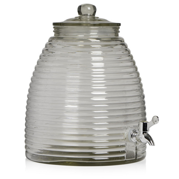 TableCraft - #BDG1000 Beehive Collection Glass Beverage Dispenser 2.5 Gal Clear, 1 CT