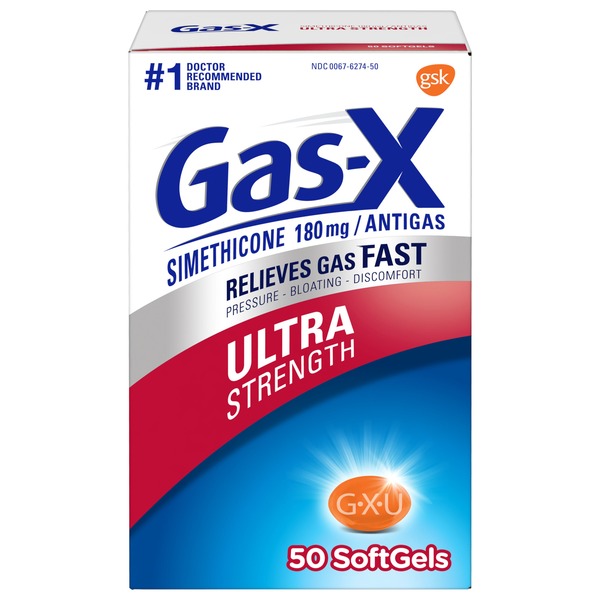 Gasx Gas Relief Medication (50 ct) Instacart