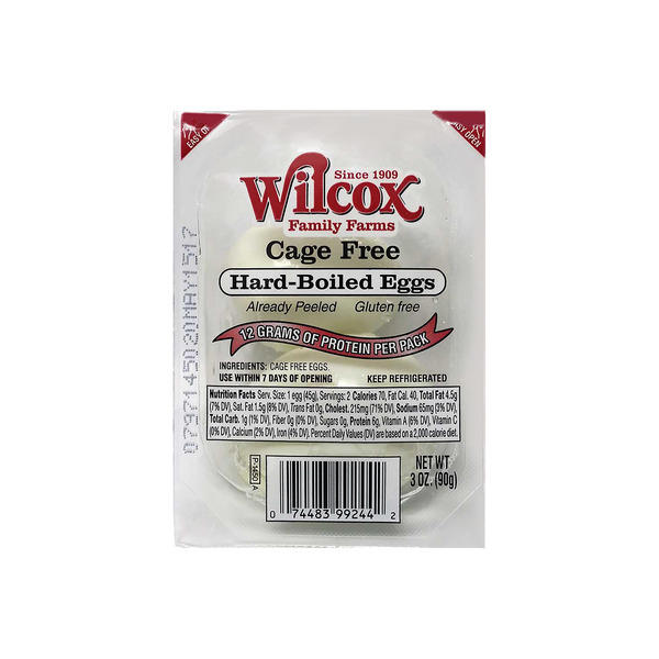 Wilcox Family Farms Hard Boiled Cage Free Peeled Eggs