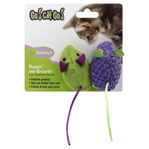 purple mouse cat toy