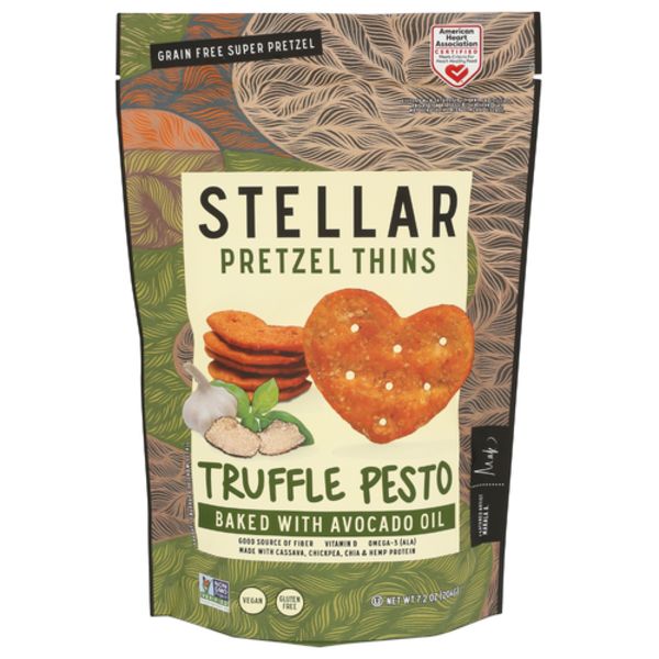 Stellar Snacks Truffle Pesto Pretzel Thins