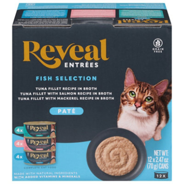 Reveal Entree Natural Cat Food Fish Pate Selection Multipack