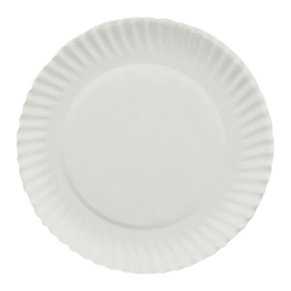 AJM - Ultra Heavy Weight Paper Plates, 10.25", White - 170 ct