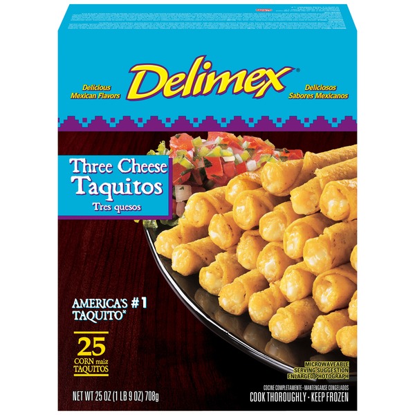Delimex Three Cheese Taquitos (25 oz) Instacart