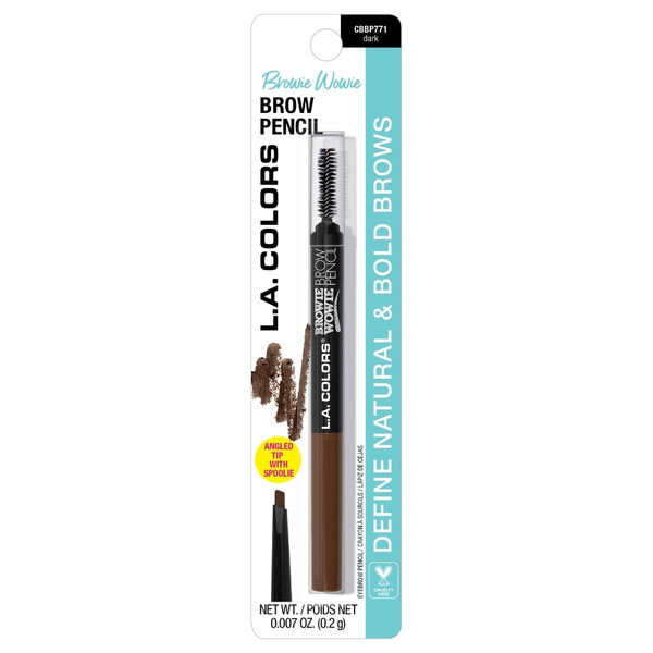L.A. Colors Brow Pencil & Spoolie, Automatic, Dark CBBP771 Same