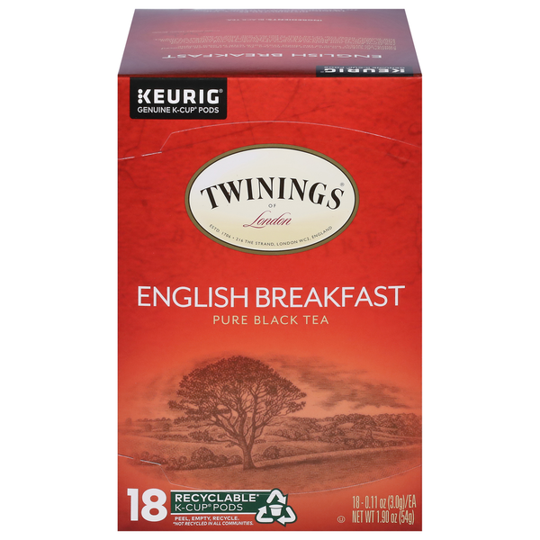 Twinings Black Tea, English Breakfast, Pure, Pods Same-Day
