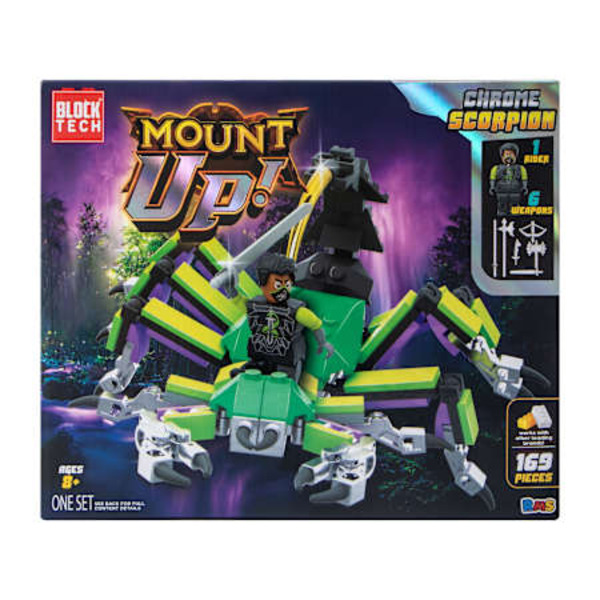 Block Tech Mount Up! Chrome Scorpion 169 Piece Building Block Set