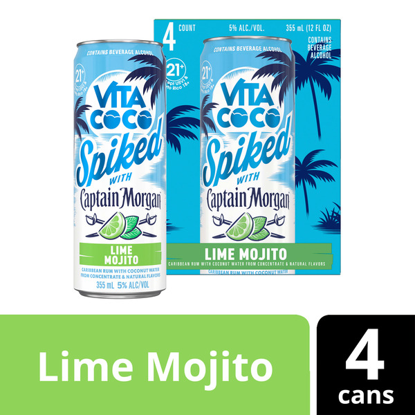 Vita Coco Spiked with Captain Morgan Lime Mojito Same-Day Delivery