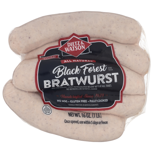 Dietz & Watson Black Forest Bratwurst Same-Day Delivery | Food Bazaar