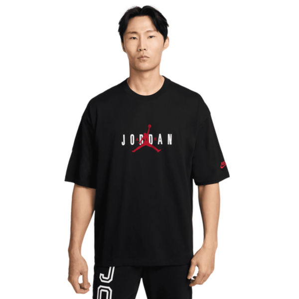 Jordan Men's Brooklyn Air Oversized Crew - Black/Gym Red