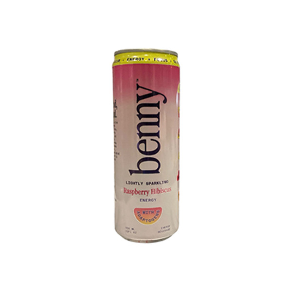 Benny Raspberry Hibiscus Lightly Sparkling Energy Beverage